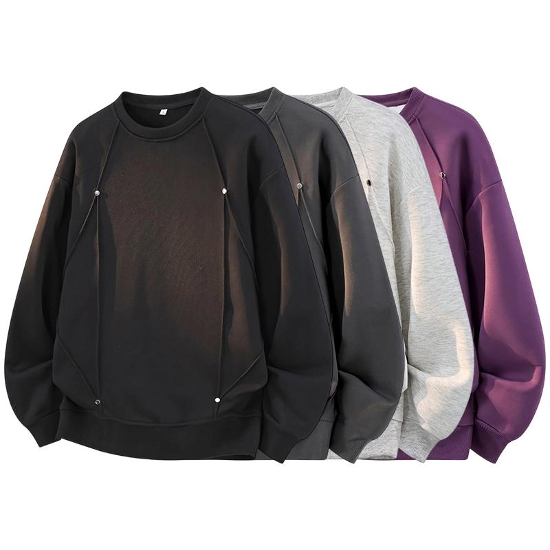 Oversized Crewneck Fleece - Sweat-shirt à col rond surdimensionné pour