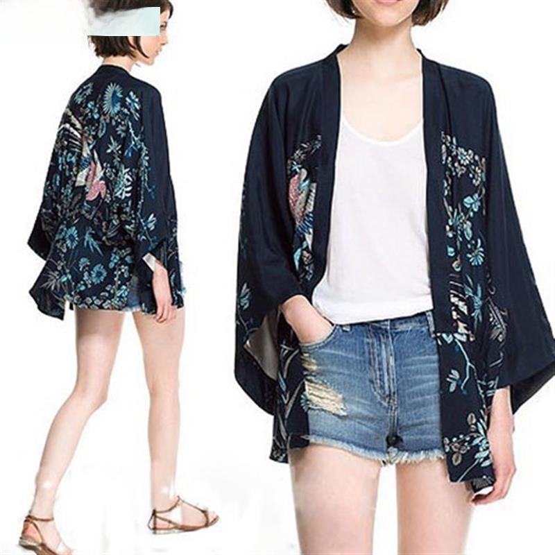 Street Fashion Kimono - Kimono en soie pour femme, style