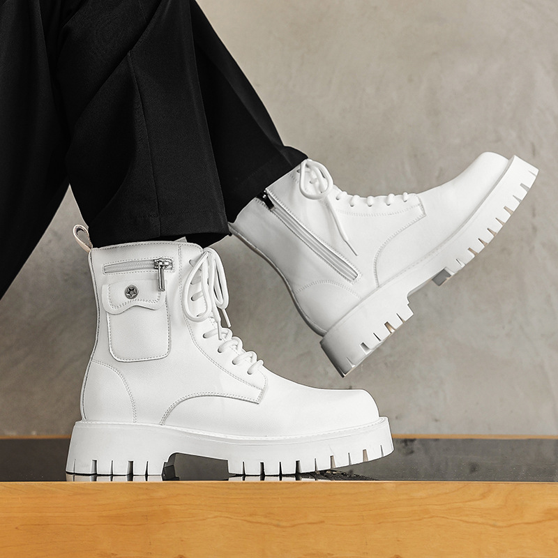 Street Fashion Trend 2025 - 2025 tendance hommes bottes baskets en