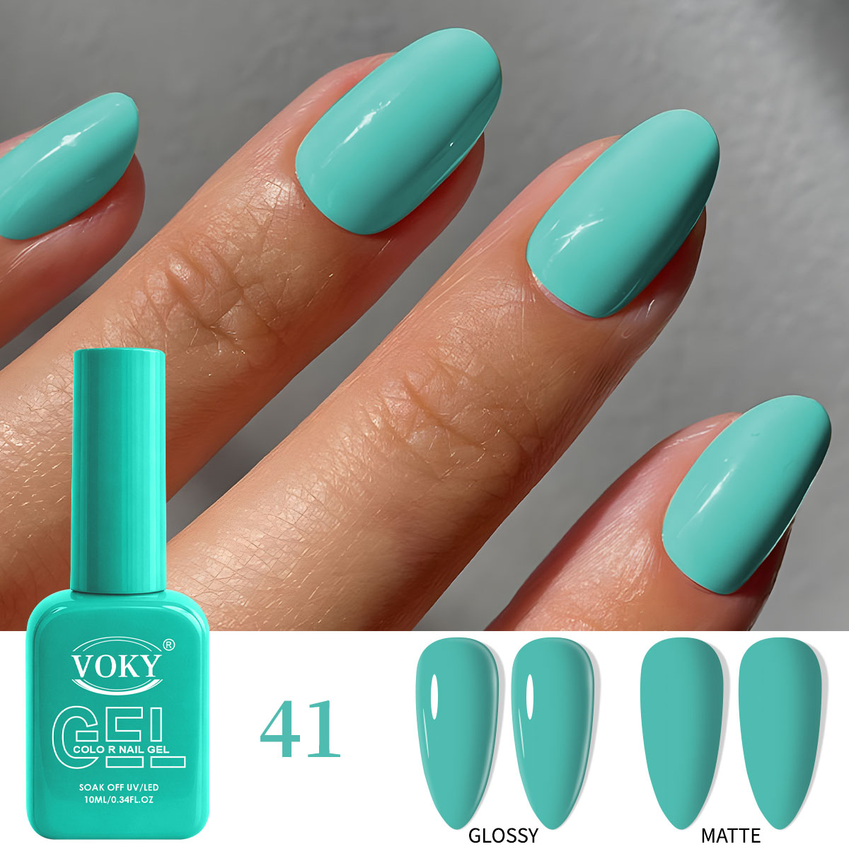 Street Fashion High End - Vernis à ongles gel turquoise macaron