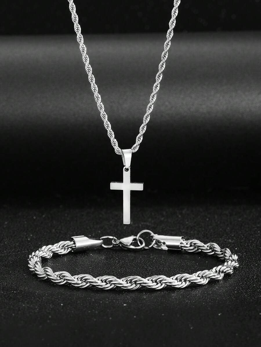 Street Fashion Hip Hop - 1 ensemble de collier et de