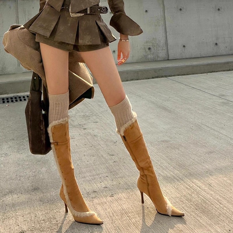 Street Fashion Style Youtube - Bottes de mode pointues pour femmes