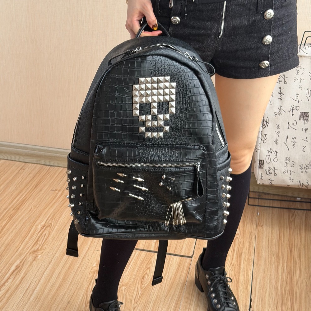 Street Fashion Hip Hop - Sac à dos original noir à