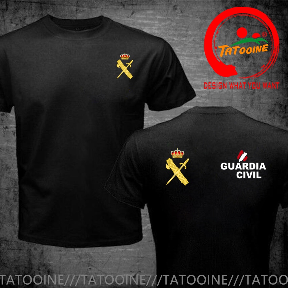 Street Fashion In Spain - T-shirt avec emblème de la Guardia