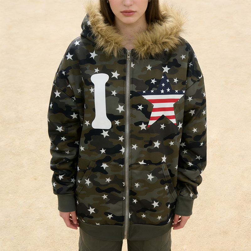 Street Fashion Zip Up Hoodie - Automne et hiver nouveau y2k style