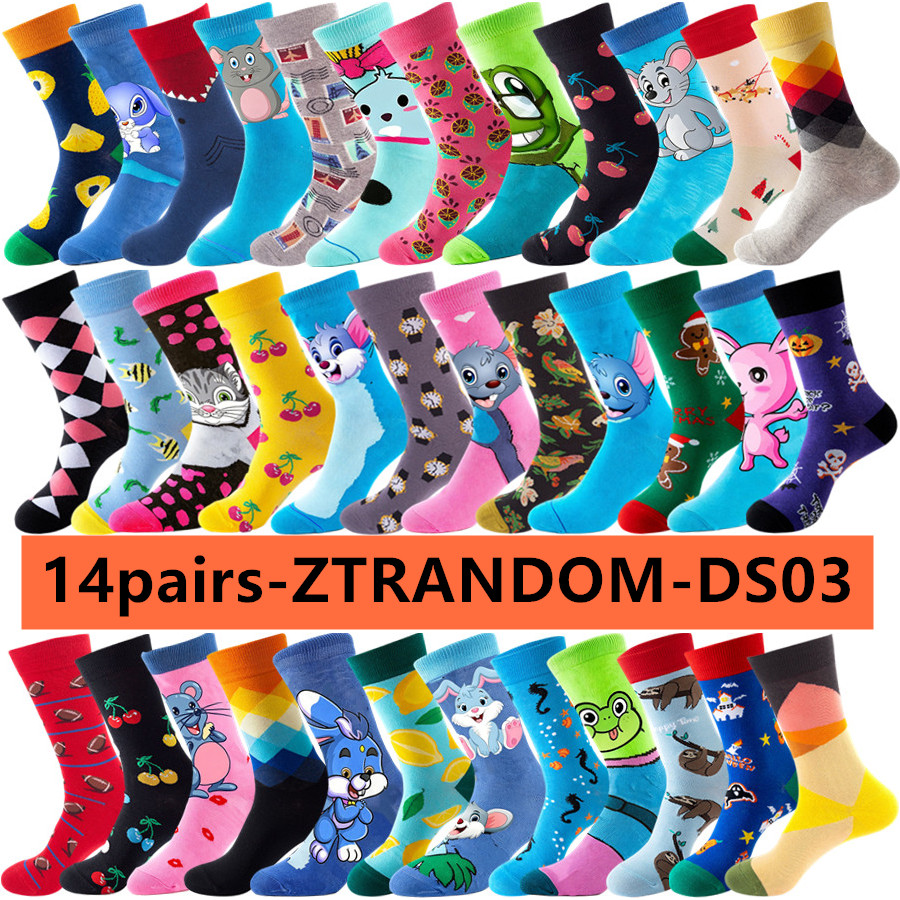 Street Fashion Hip Hop - 14 paires de chaussettes décontractées Anime