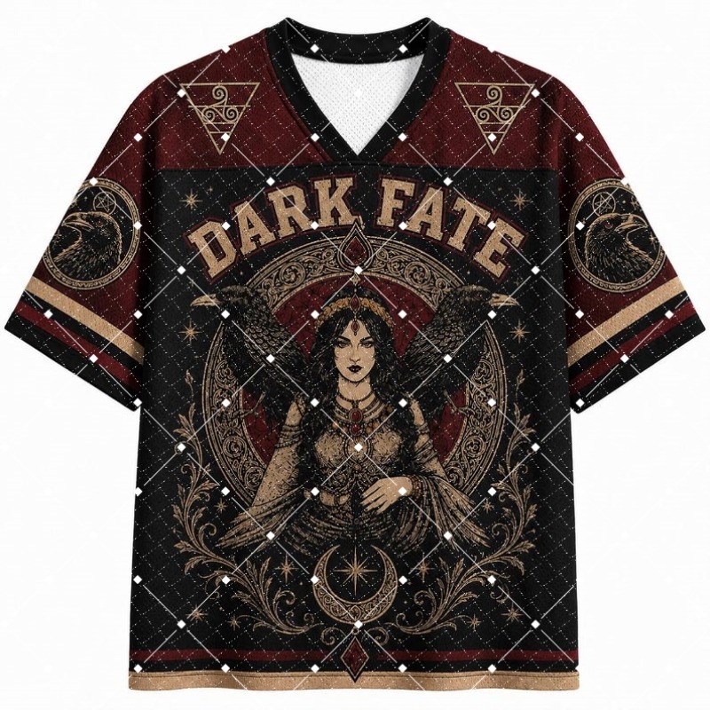 Street Fashion Hip Hop - T-shirt en jersey à col en