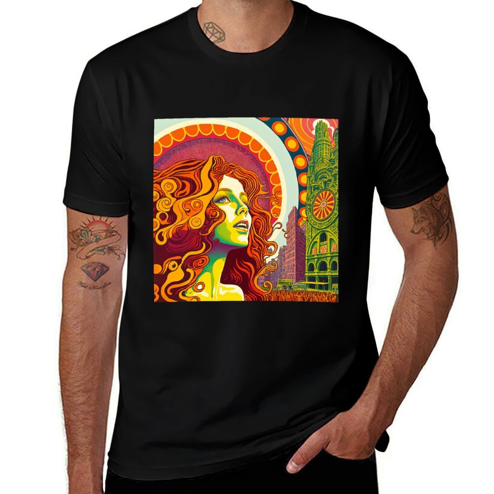 Street Fashion Nyc - T-shirt rétro des années 70 de