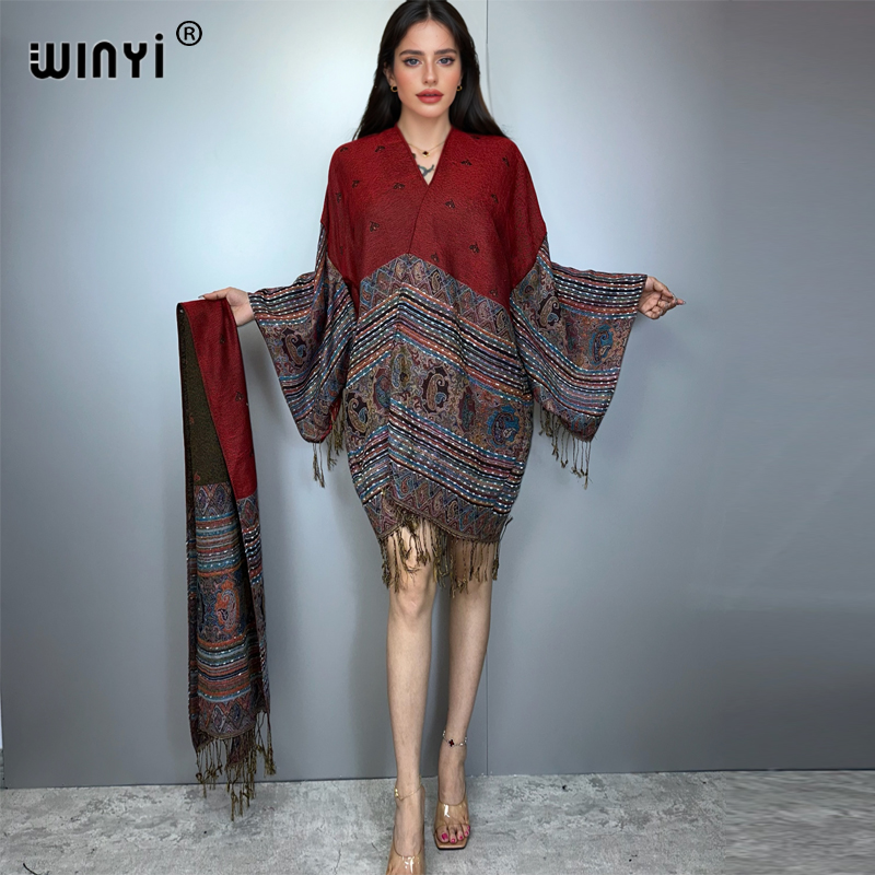 Street Fashion Kimono - WINYI kimono maxi manteau afrique femmes