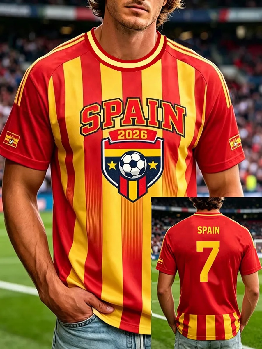 Street Fashion In Spain - T-shirt de supporter de football Espagne