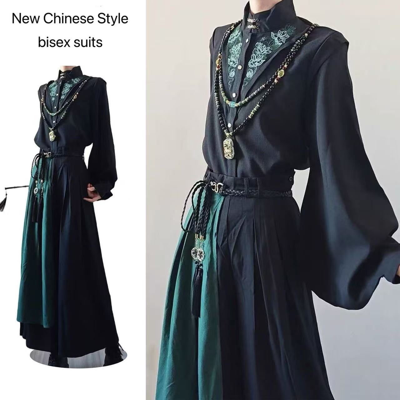 Street Fashion In Chinese - Nouvel ensemble de costumes bisexuels de