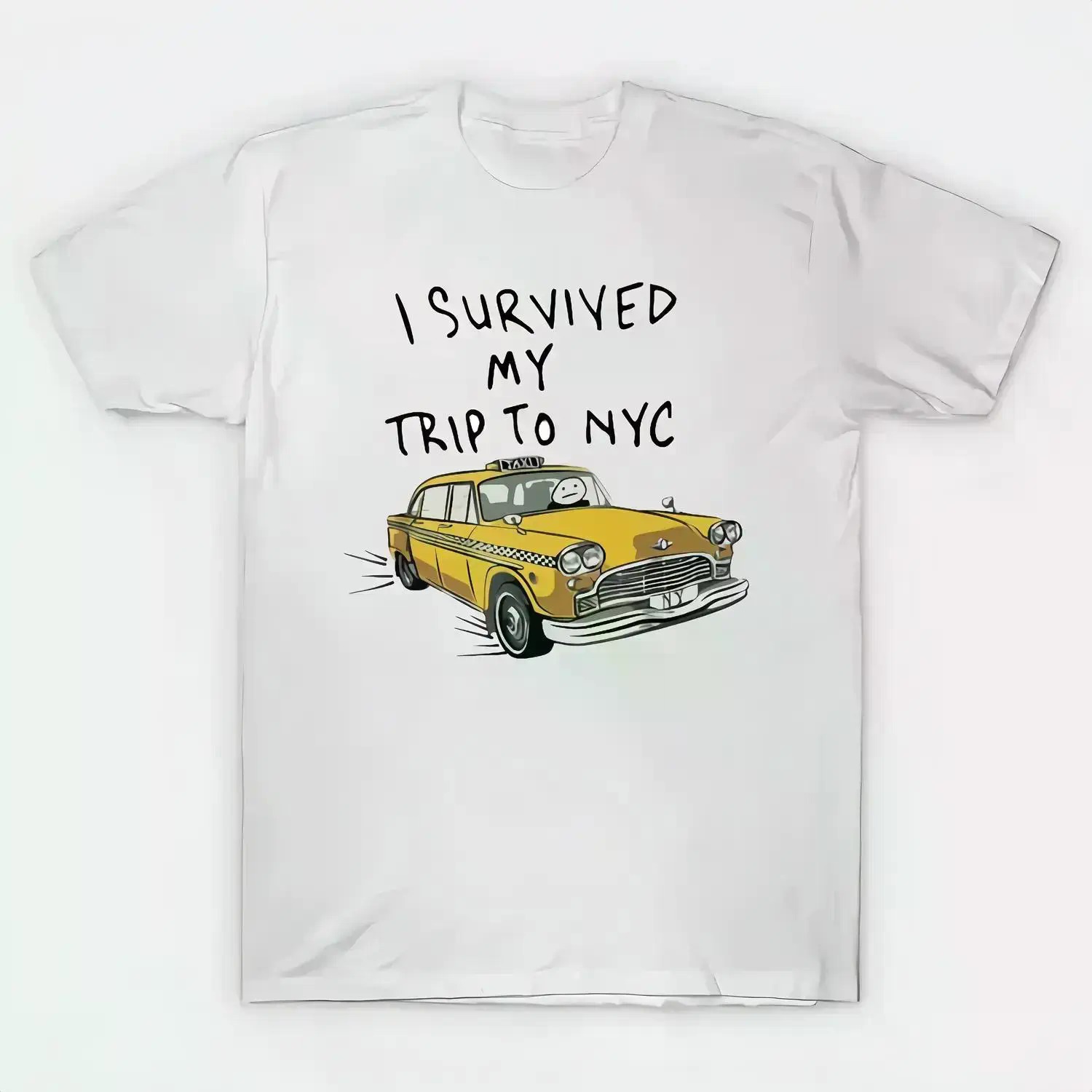 Street Fashion Nyc - T-shirt 100% surdimensionné avec imprimé de