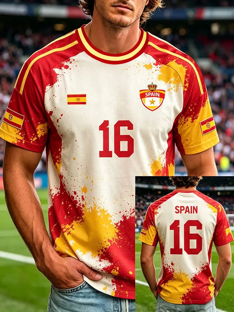 T-shirt de supporter de footba - Street Fashion In Spain avis et prix