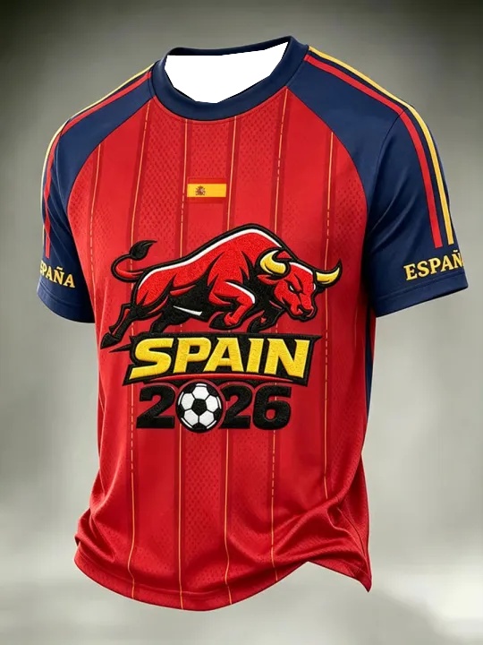 T-shirt de supporter de footba - Street Fashion In Spain avis et prix