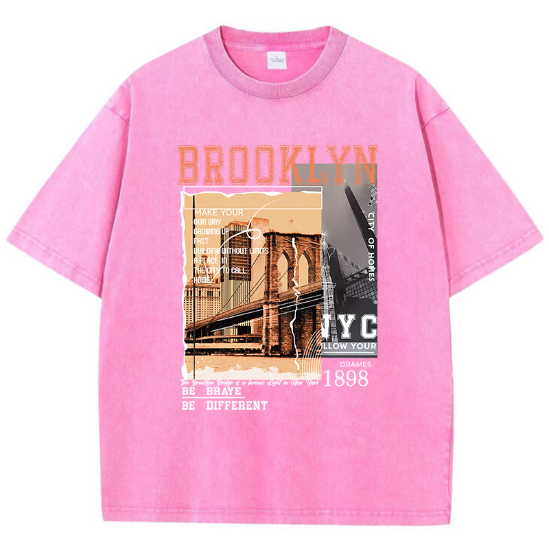 Brooklyn-T-shirt manches court - Street Fashion Nyc avis et prix