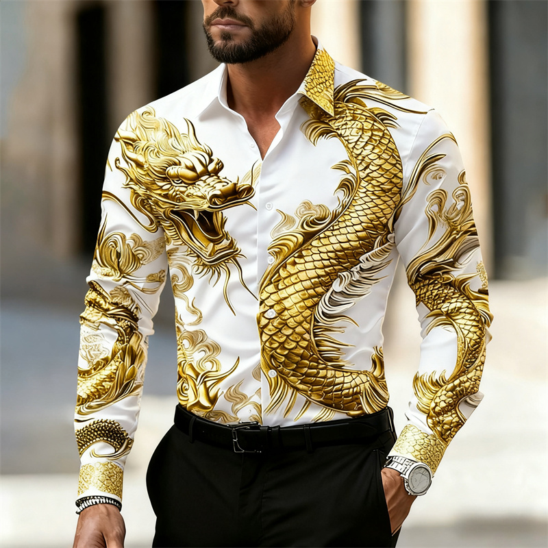 Chemise pour homme à manches l - Street Fashion In Chinese avis et prix