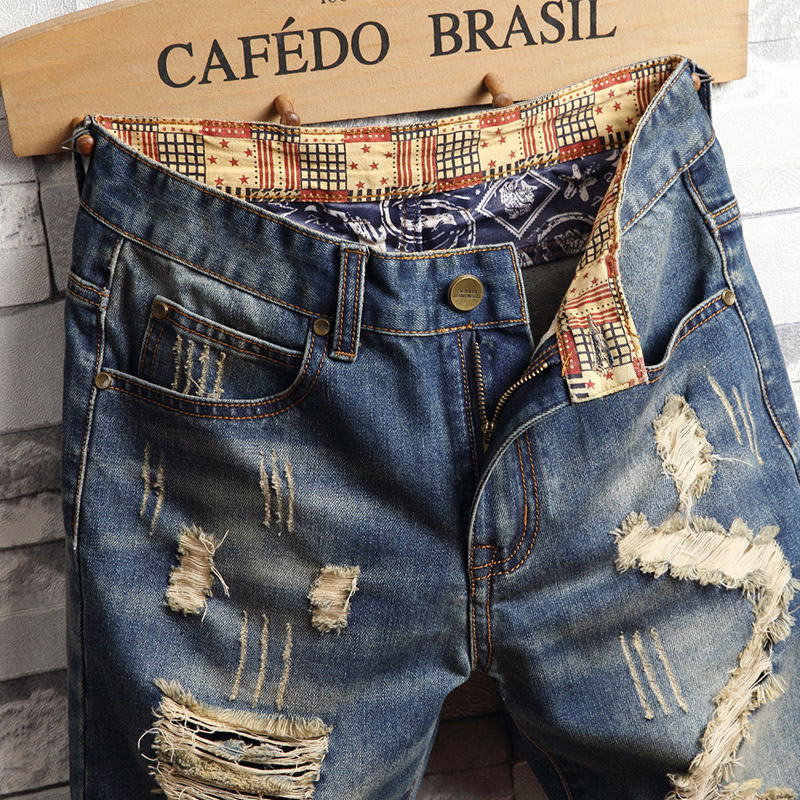 Shorts en jean déchirés pour h - Street Fashion Hip Hop avis et prix
