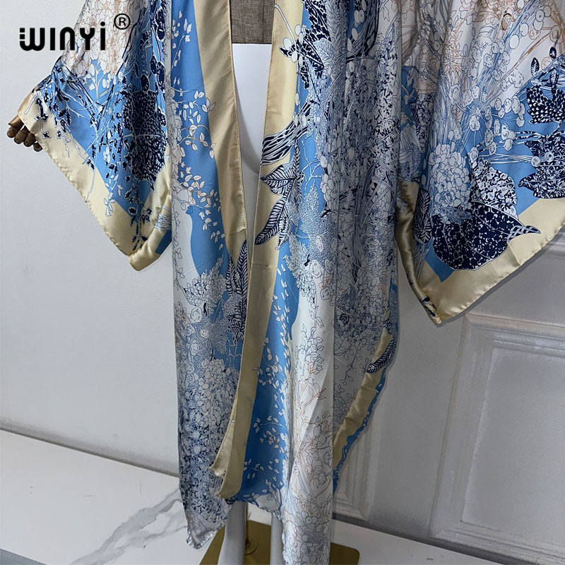 WINYI-Robe de plage kimono imp - Street Fashion Kimono avis et prix