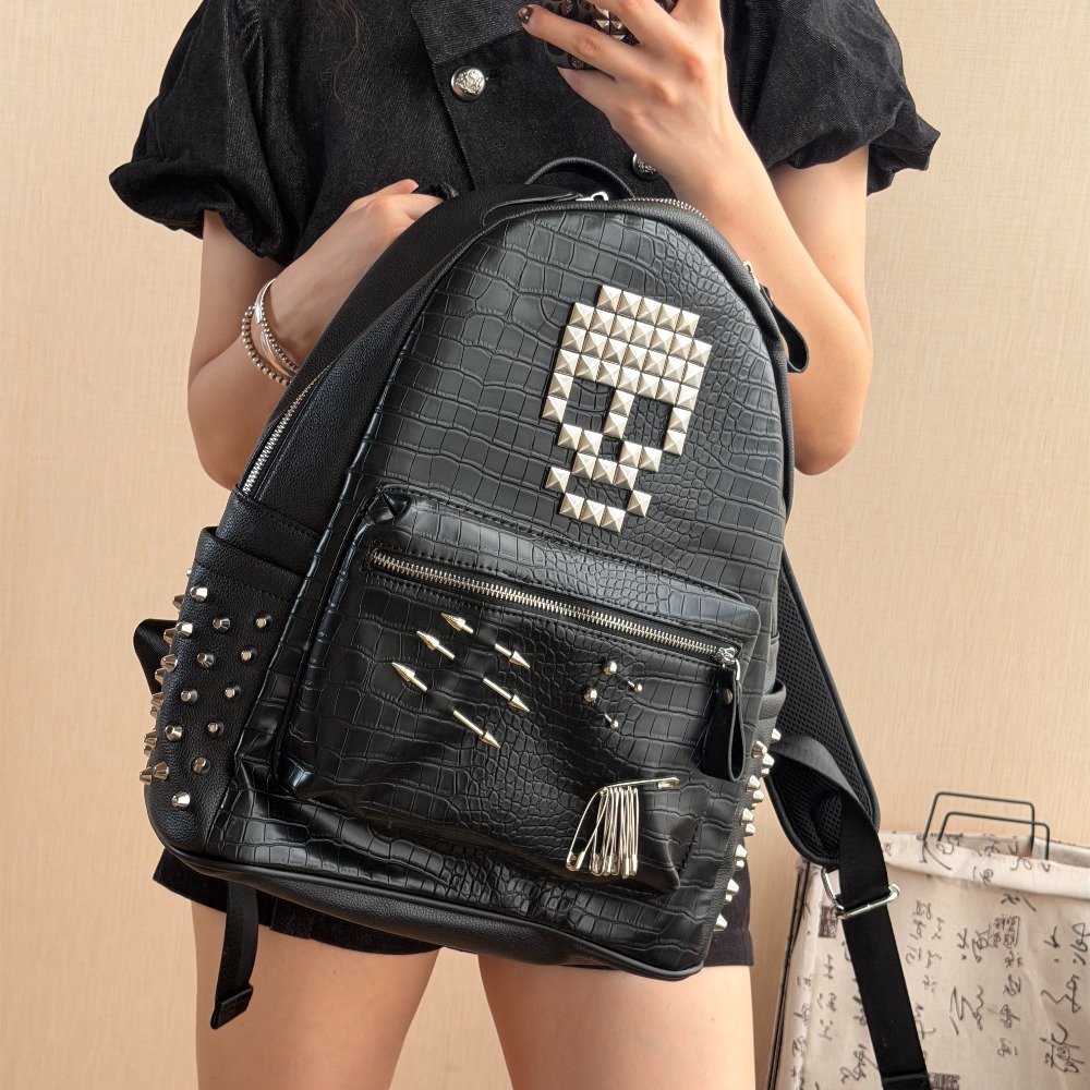 Sac à dos original noir à moti - Street Fashion Hip Hop avis et prix