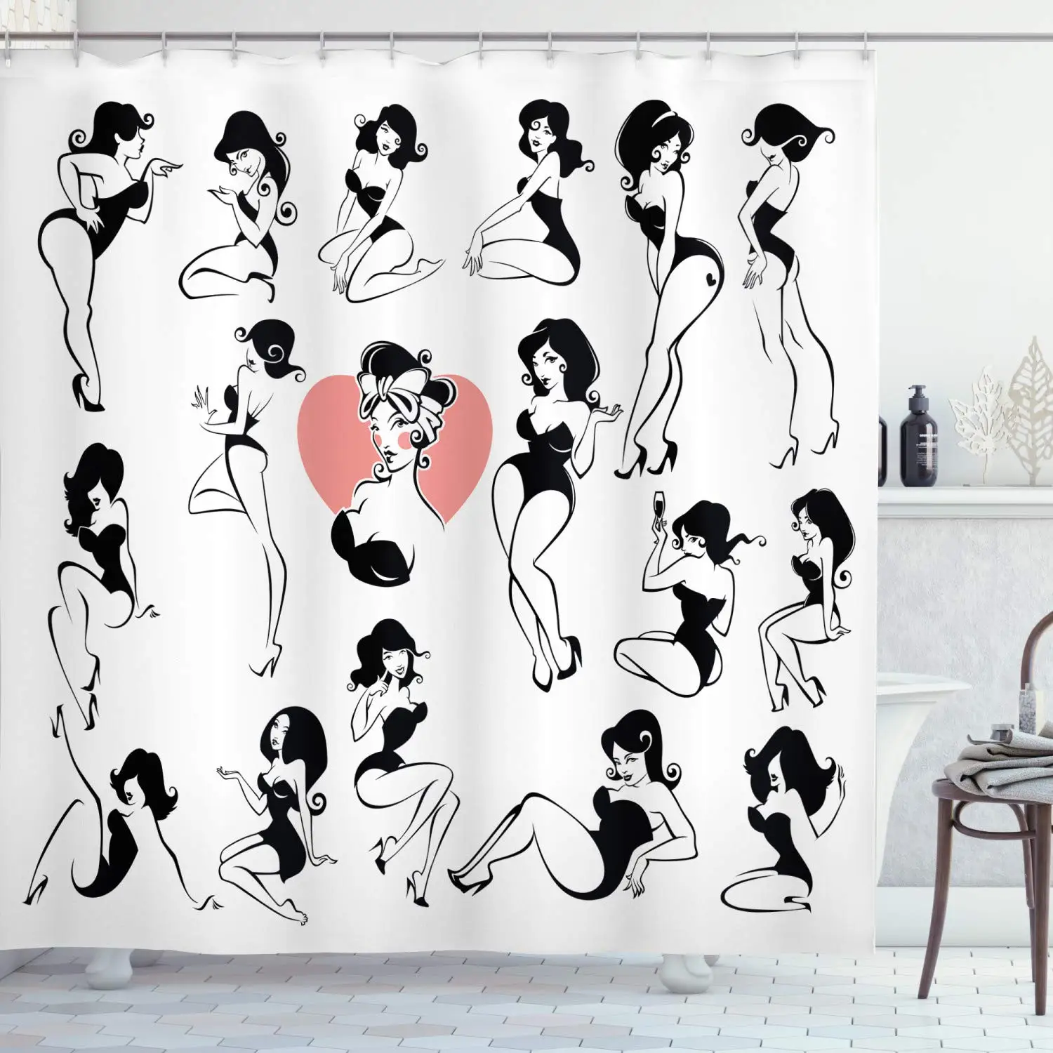 Rideau de Douche Femme Tendanc - Street Fashion Pose avis et prix