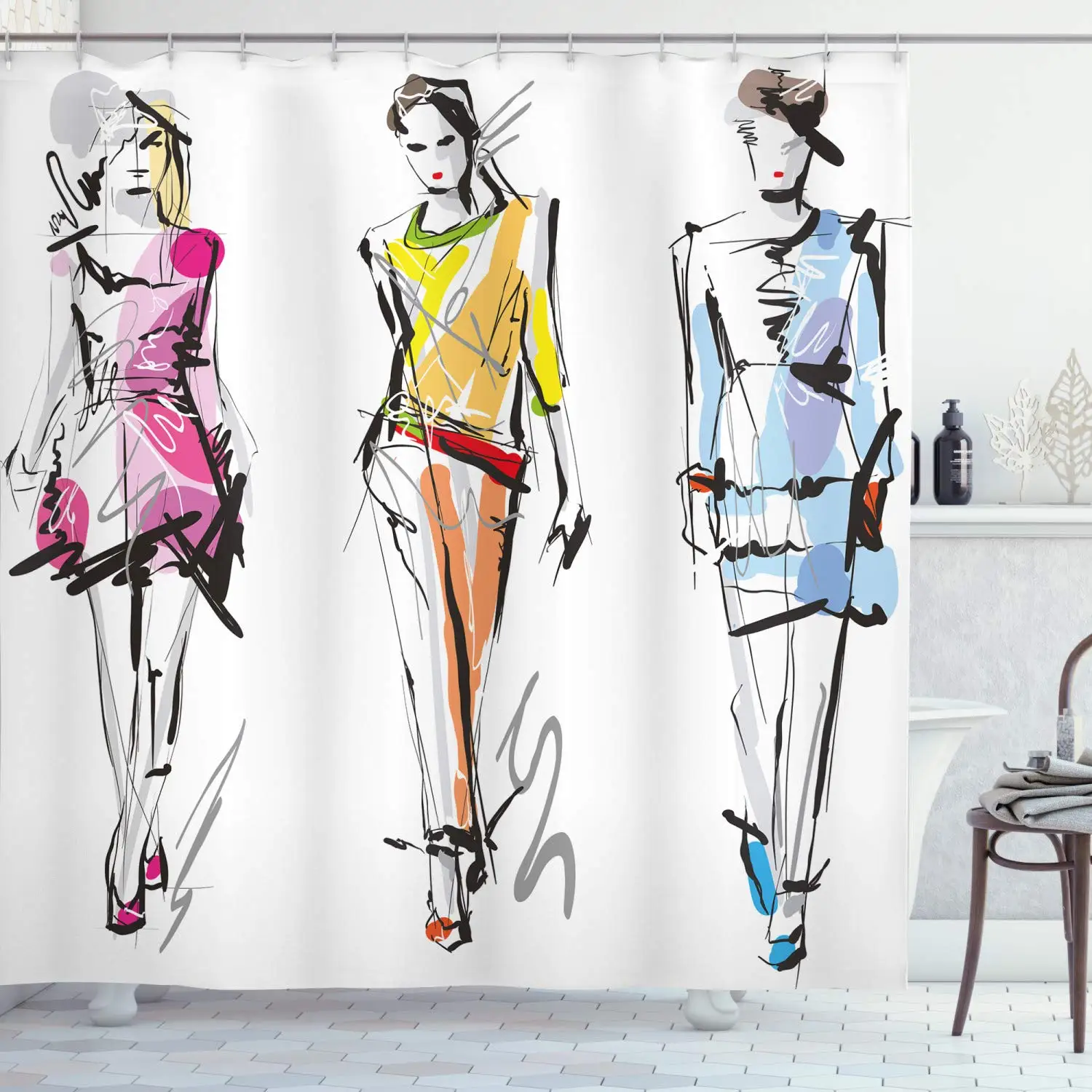 Rideau de Douche Femme Tendanc - Street Fashion Pose avis et prix