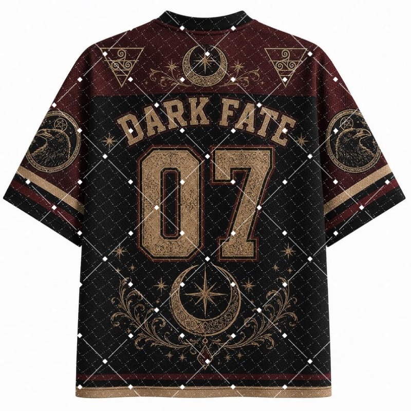 T-shirt en jersey à col en V a - Street Fashion Hip Hop avis et prix