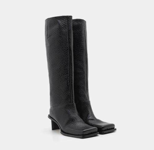 Bottes rétro en cuir noir pour - Street Fashion Style Youtube avis et prix