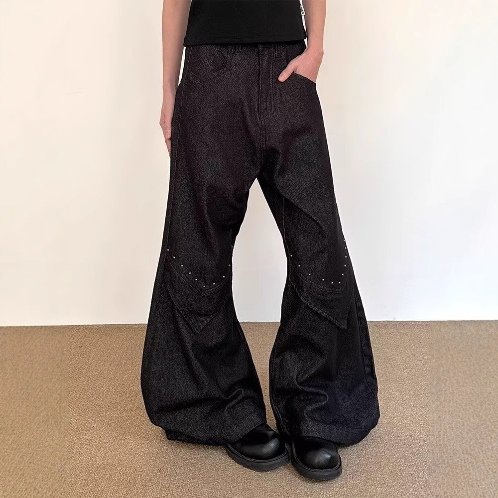 Jean évasé droit pour hommes,  - Street Fashion Trend 2025 avis et prix