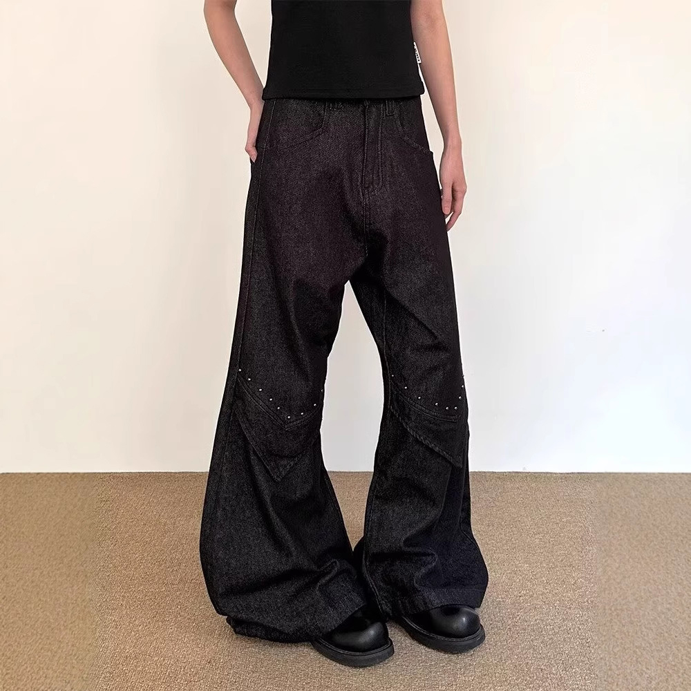Jean évasé droit pour hommes,  - Street Fashion Trend 2025 avis et prix