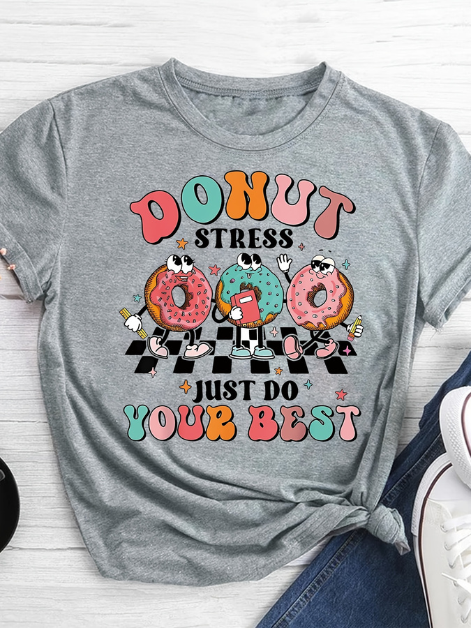 T-shirt imprimé dessin animé D - Italy Fashion Street avis et prix