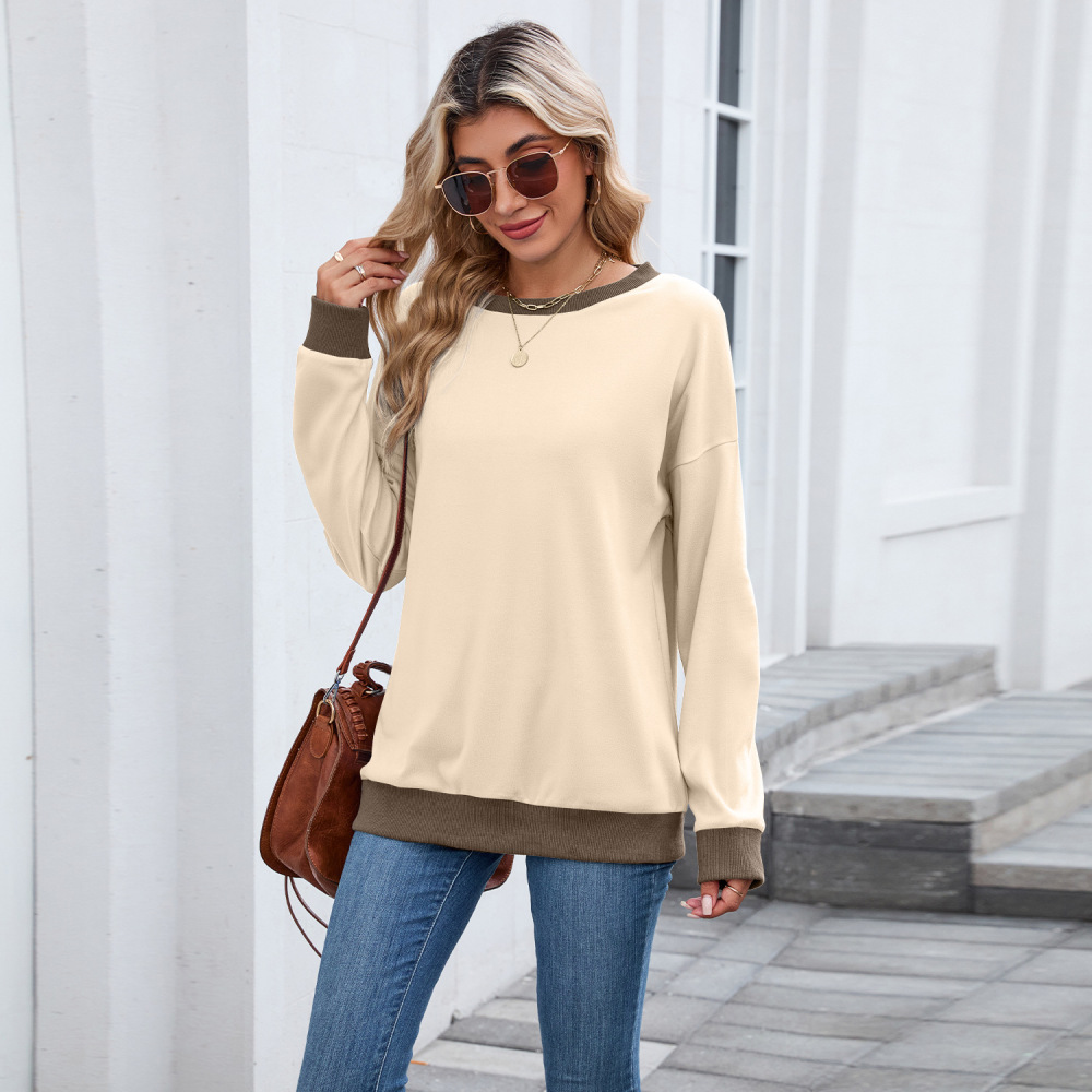Sweat-shirt ample pour femmes, - Oversized Crewneck Fleece avis et prix