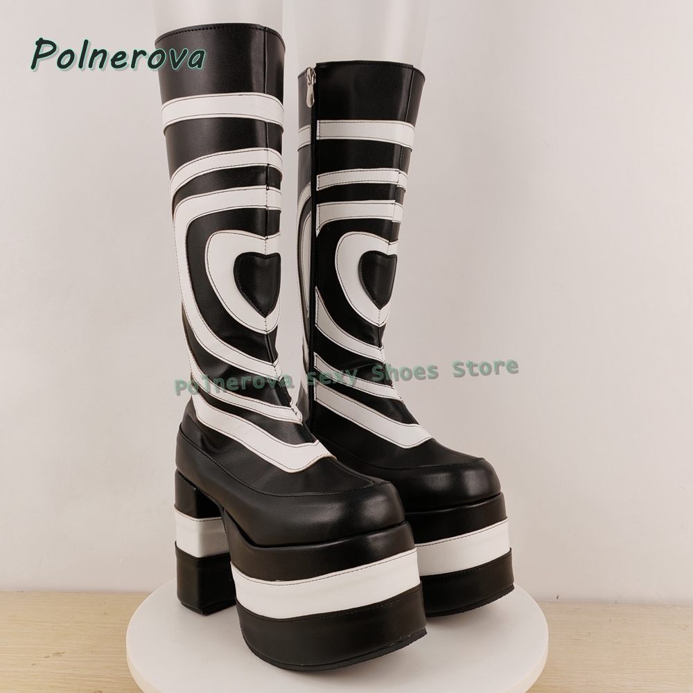 Bottes à plateforme à imprimé  - Street Fashion Trends avis et prix