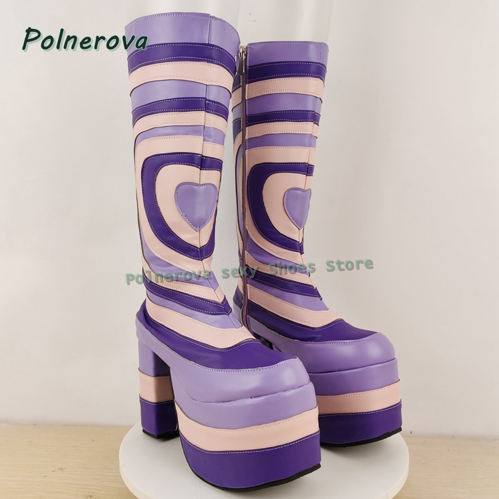 Bottes à plateforme à imprimé  - Street Fashion Trends avis et prix
