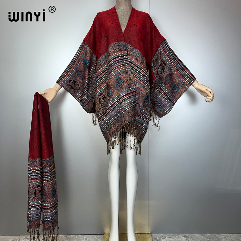 WINYI kimono maxi manteau afri - Street Fashion Kimono avis et prix