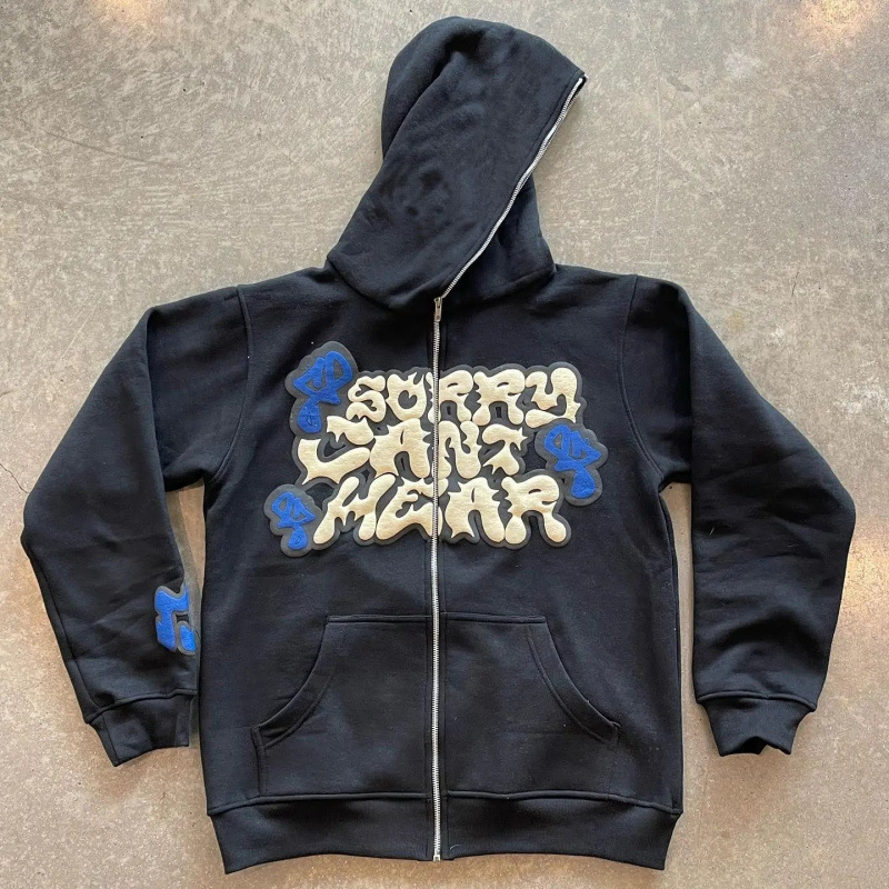 Sweat à capuche à fermeture éc - Street Fashion Zip Up Hoodie avis et prix