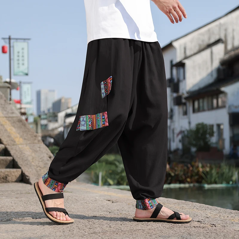 Pantalon large rétro pour homm - Street Fashion In Chinese avis et prix