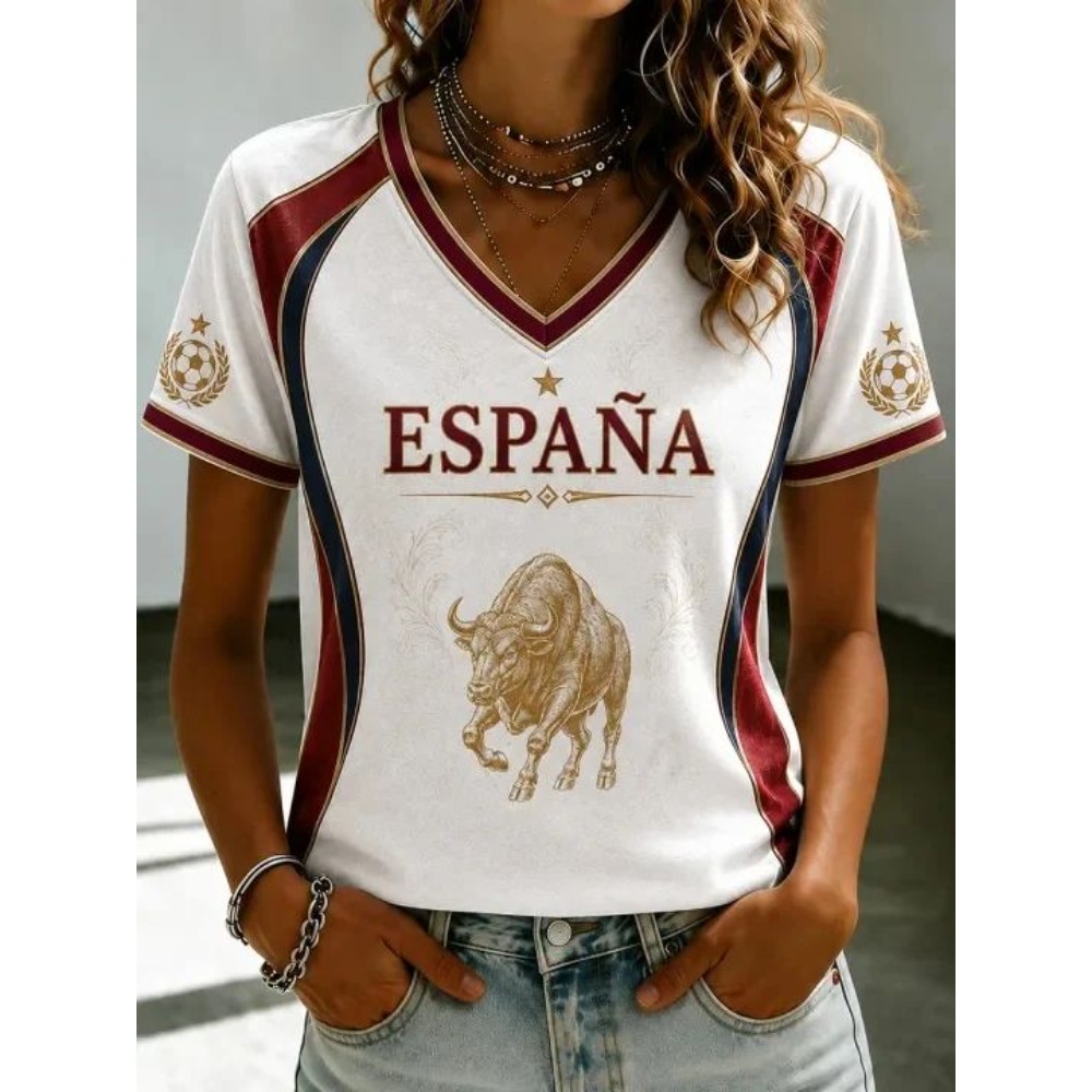 T-shirt de supporter de footba - Street Fashion In Spain avis et prix