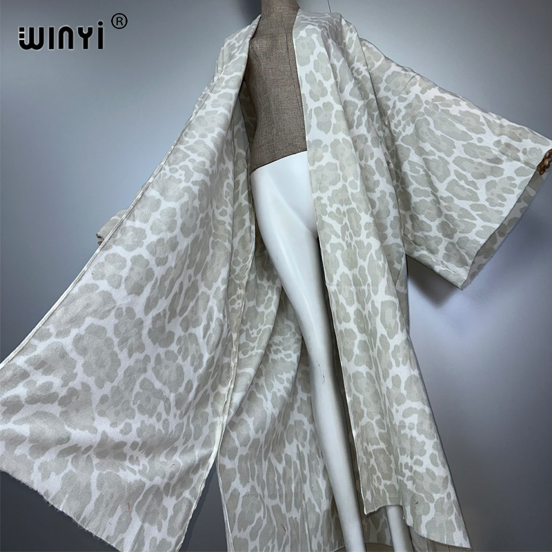 WINYI hiver léopard cardigan a - Street Fashion Kimono avis et prix