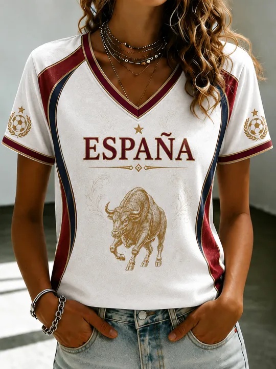T-shirt de supporter de footba - Street Fashion In Spain avis et prix