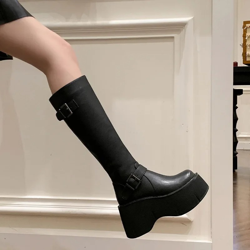 Bottes hautes classiques noire - Street Fashion Style Youtube avis et prix