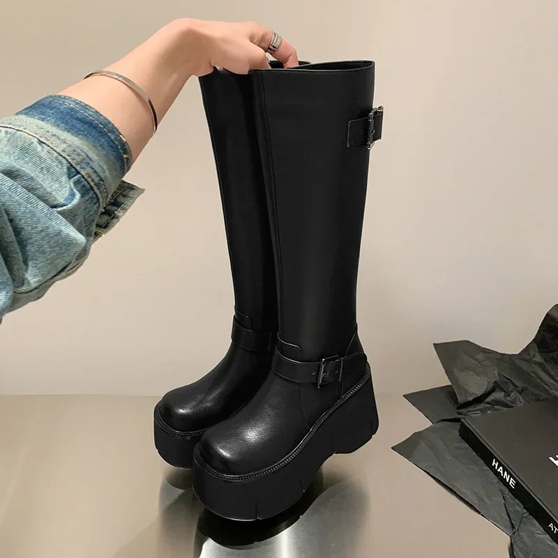 Bottes hautes classiques noire - Street Fashion Style Youtube avis et prix