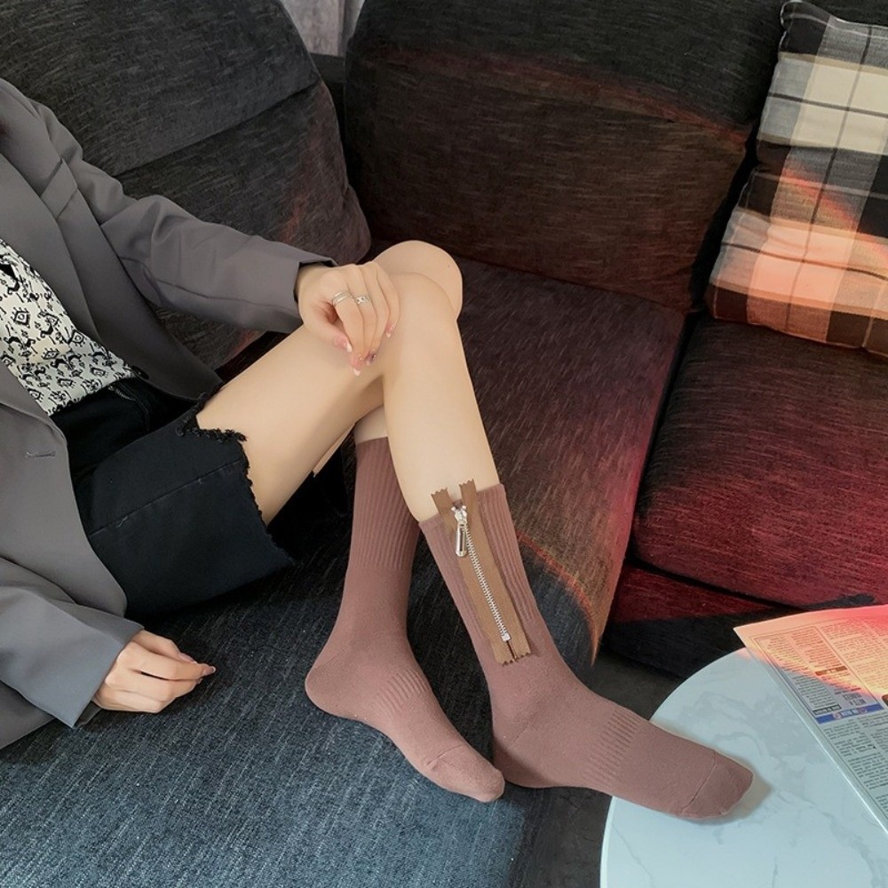 Chaussettes mi-hautes en métal - Street Fashion Style Youtube avis et prix